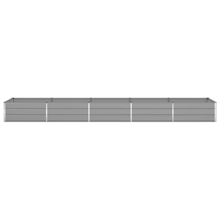 Plantekasse Lysegrå 480 x 100 x 45 cm Galvaniseret stål