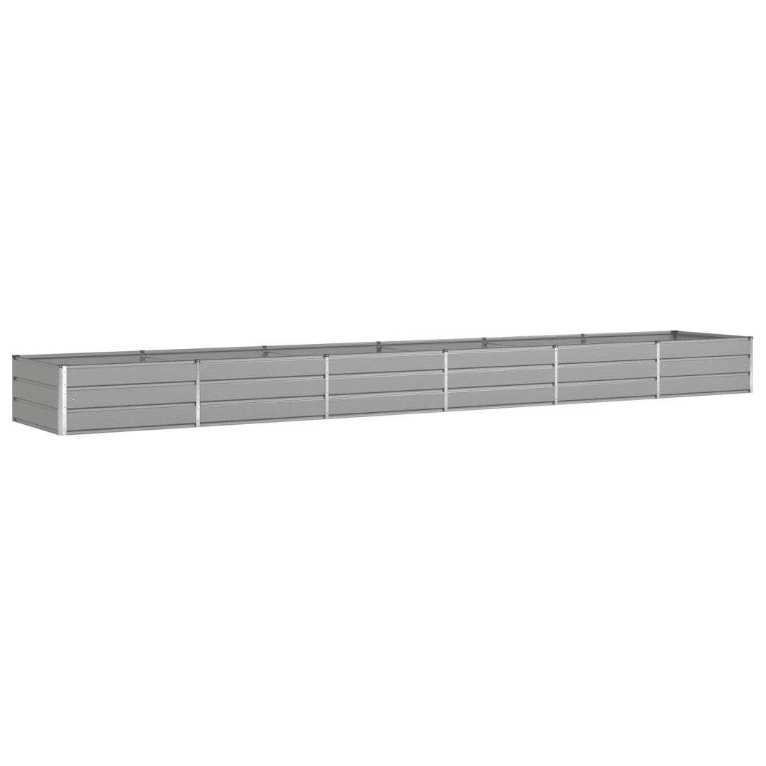 Plantekasse Lysegrå 580 x 100 x 45 cm Galvaniseret stål