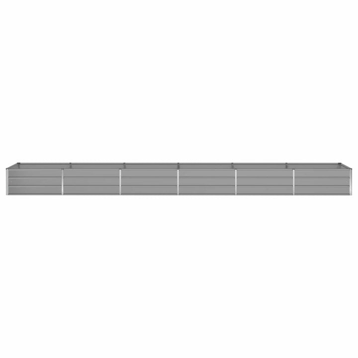 Plantekasse Lysegrå 580 x 100 x 45 cm Galvaniseret stål