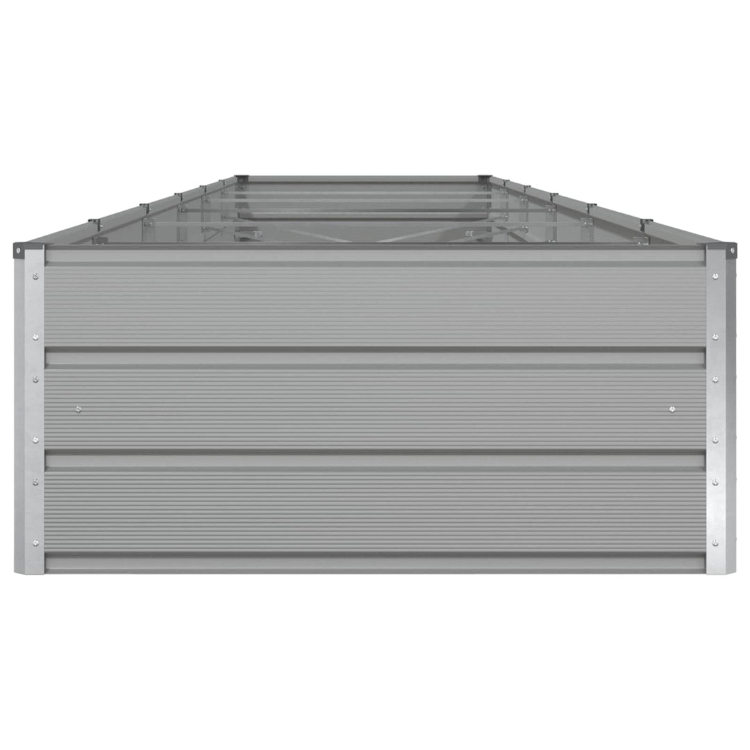Plantekasse Lysegrå 580 x 100 x 45 cm Galvaniseret stål