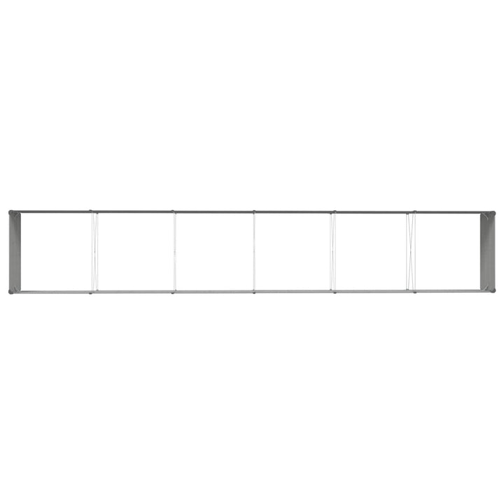 Plantekasse Lysegrå 580 x 100 x 45 cm Galvaniseret stål