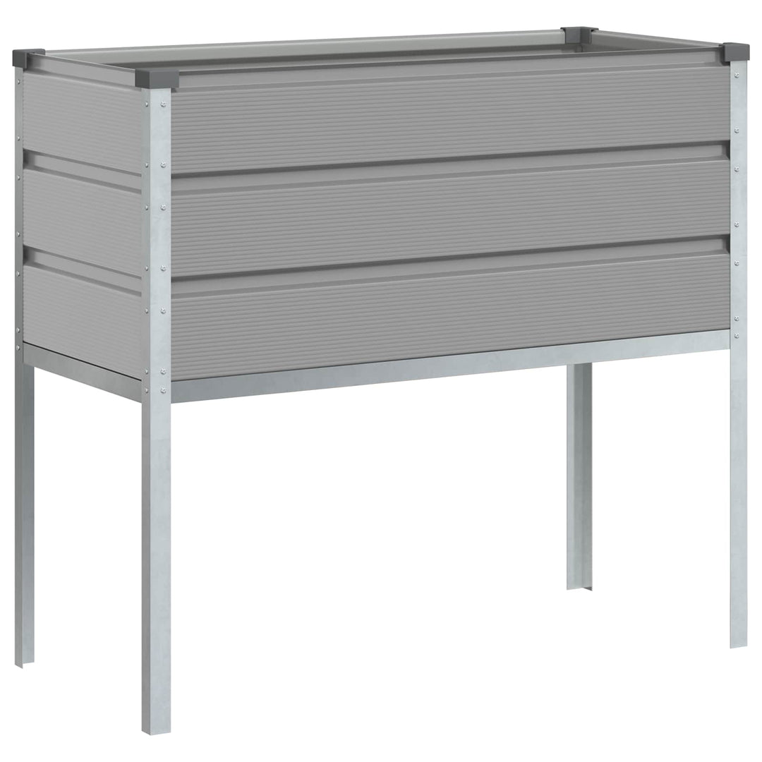 Plantekasse Lysegrå 100 x 45 x 90 cm Galvaniseret stål
