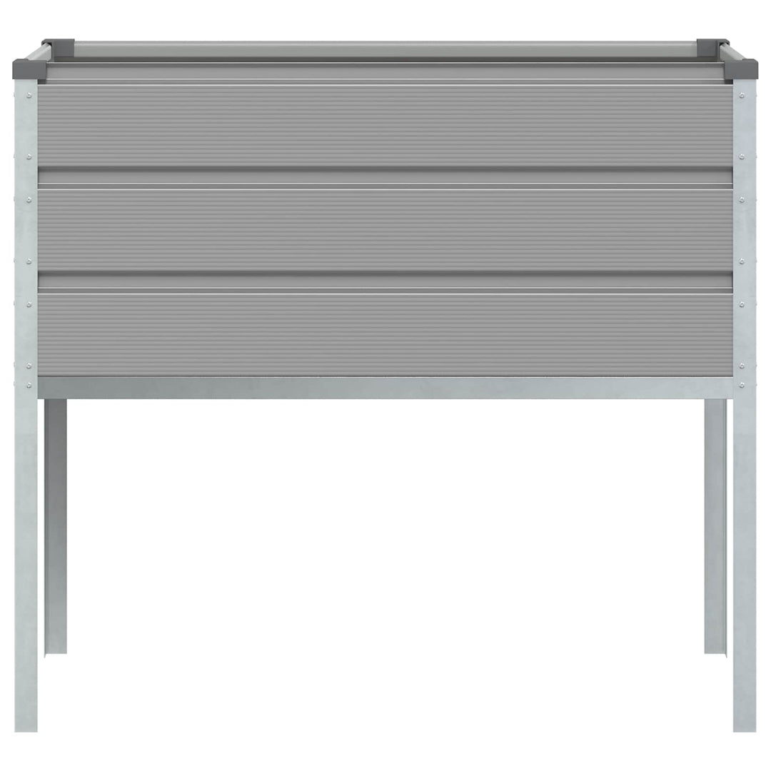 Plantekasse Lysegrå 100 x 45 x 90 cm Galvaniseret stål