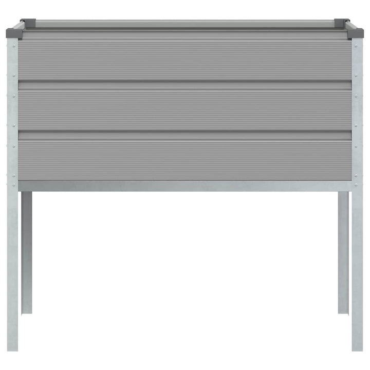 Plantekasse Lysegrå 100 x 45 x 90 cm Galvaniseret stål