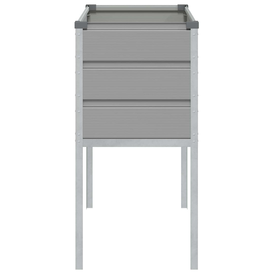 Plantekasse Lysegrå 100 x 45 x 90 cm Galvaniseret stål