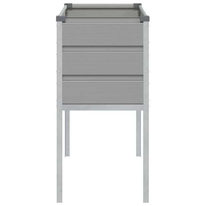 Plantekasse Lysegrå 100 x 45 x 90 cm Galvaniseret stål