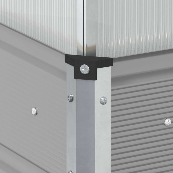 Plantekasse Lysegrå 100 x 100 x 77 cm Galvaniseret stål