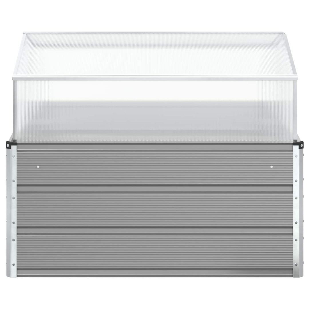 Plantekasse Lysegrå 100 x 100 x 77 cm Galvaniseret stål