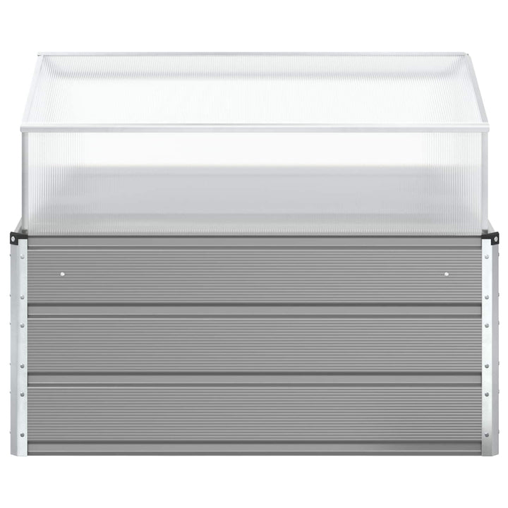 Plantekasse Lysegrå 100 x 100 x 77 cm Galvaniseret stål