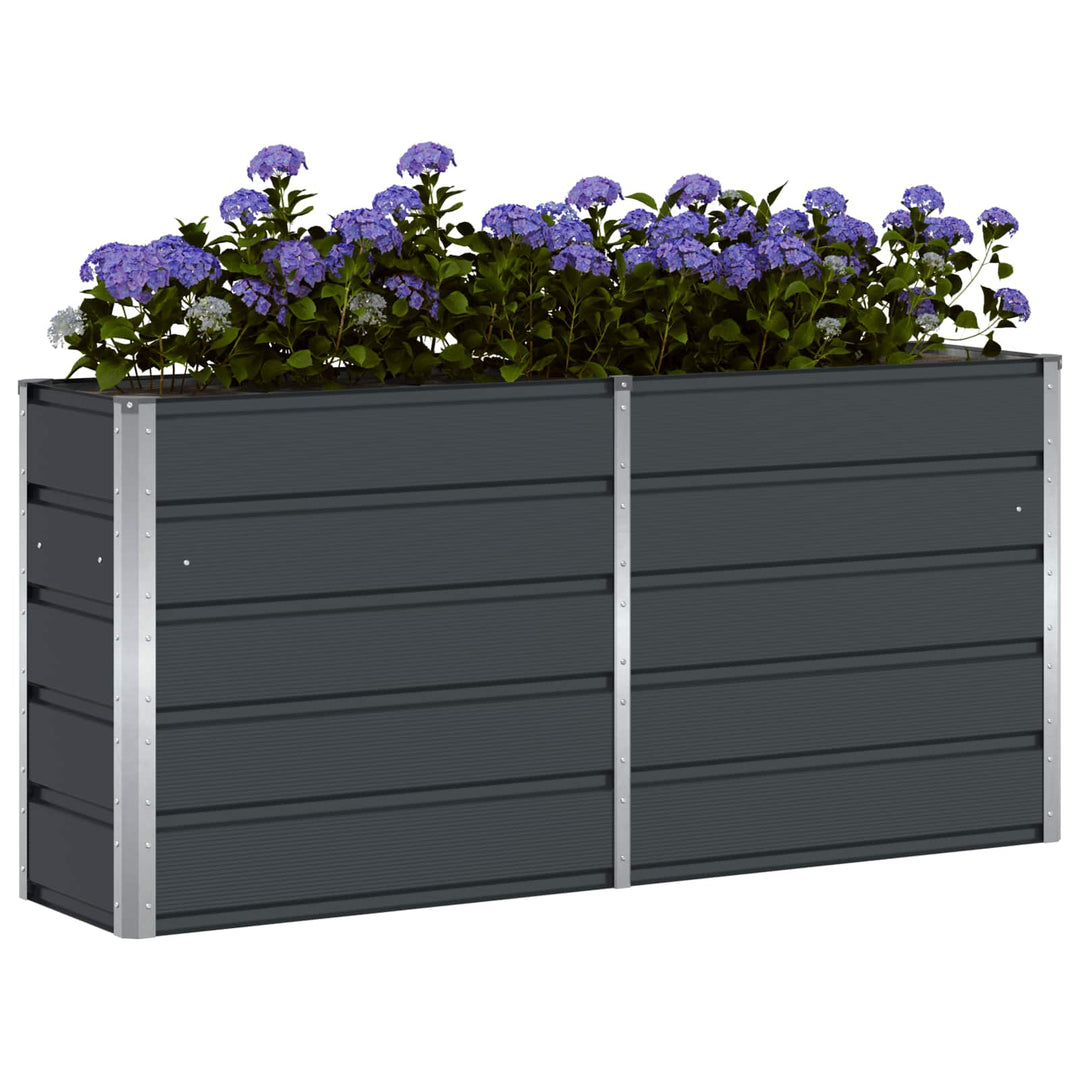 Plantekasse Antracit 160 x 40 x 75 cm Stål