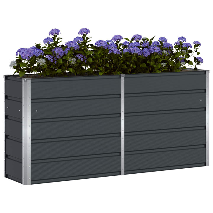 Plantekasse Antracit 160 x 40 x 75 cm Stål