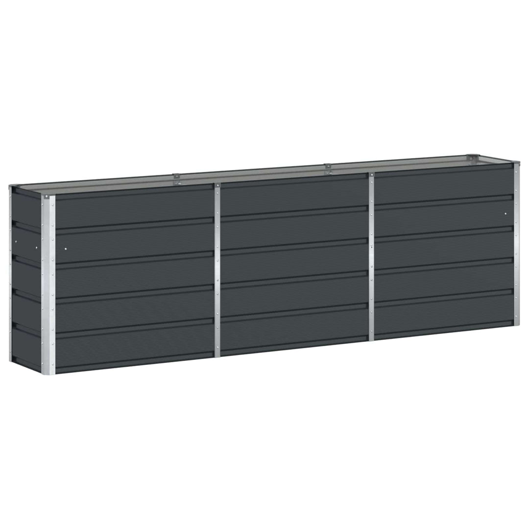 Plantekasse Antracit 240 x 40 x 75 cm Stål