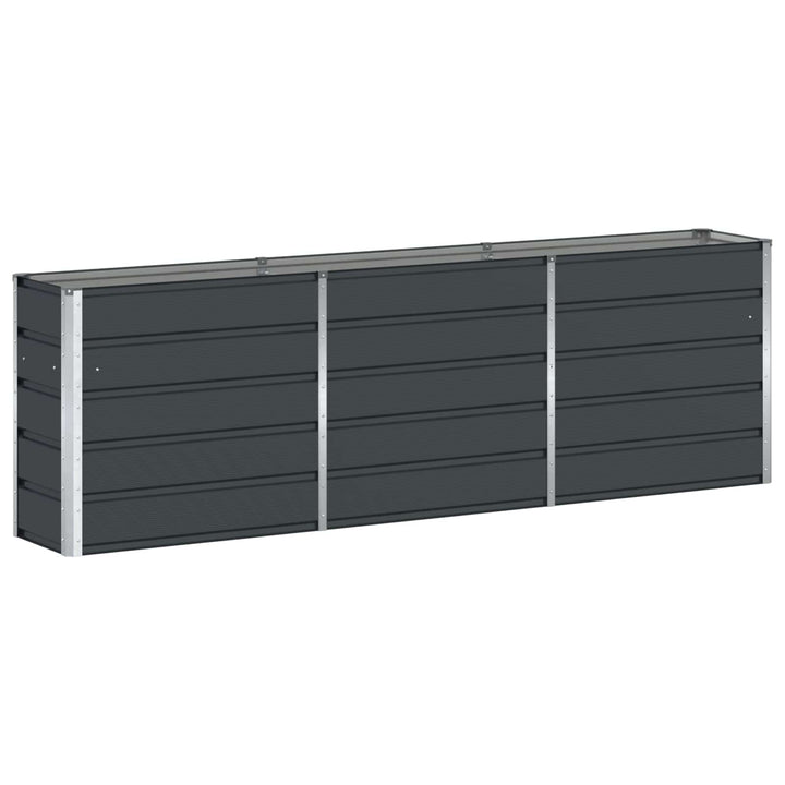 Plantekasse Antracit 240 x 40 x 75 cm Stål