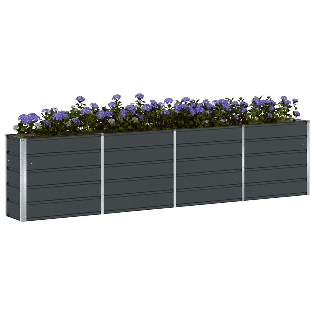 Plantekasse Antracit 320 x 40 x 75 cm Stål