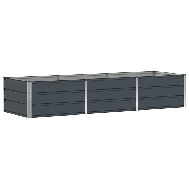 Plantekasse Antracit 240 x 80 x 45 cm Stål