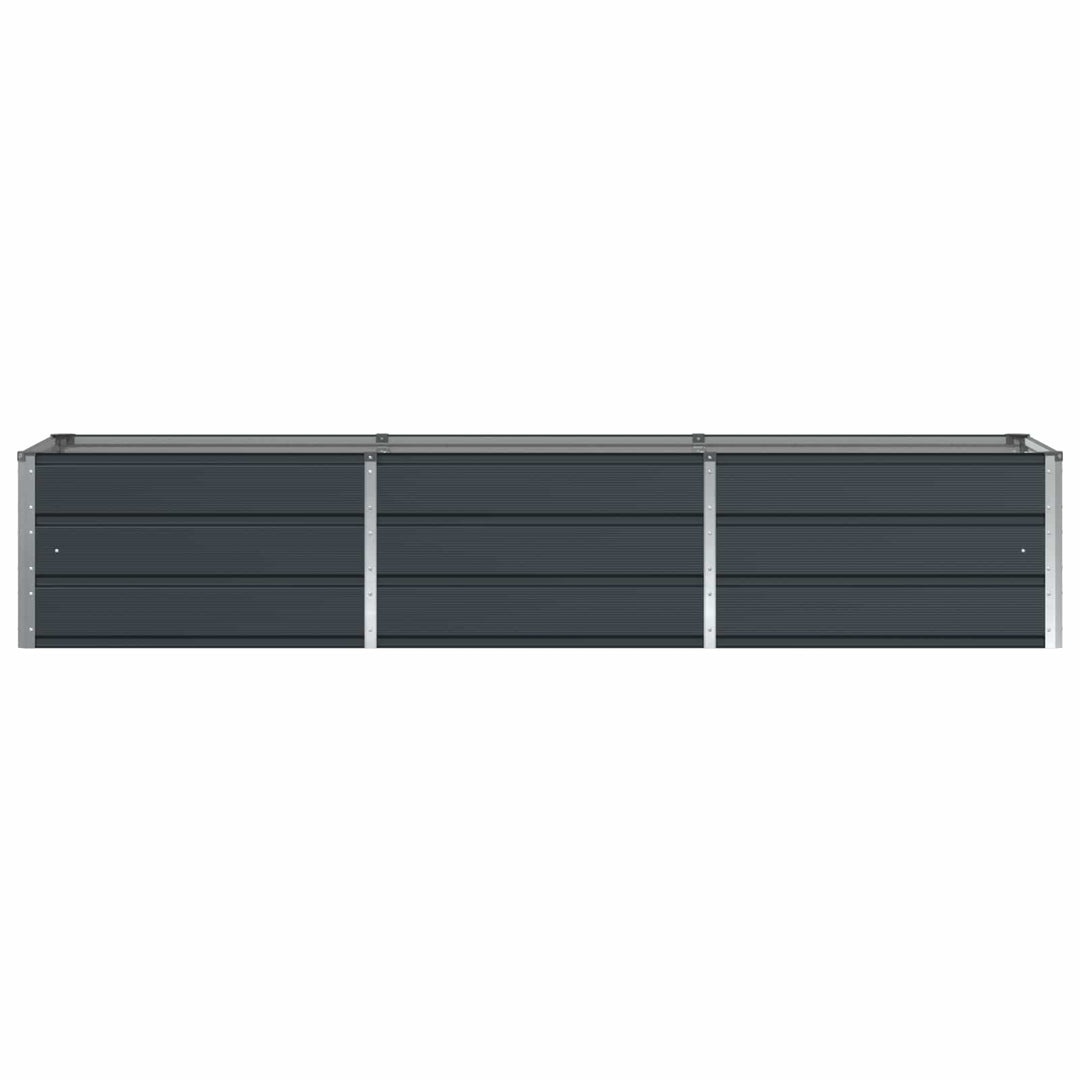 Plantekasse Antracit 240 x 80 x 45 cm Stål