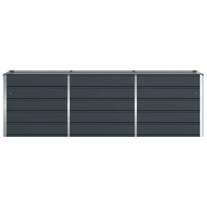 Plantekasse Antracit 240 x 80 x 75 cm Stål