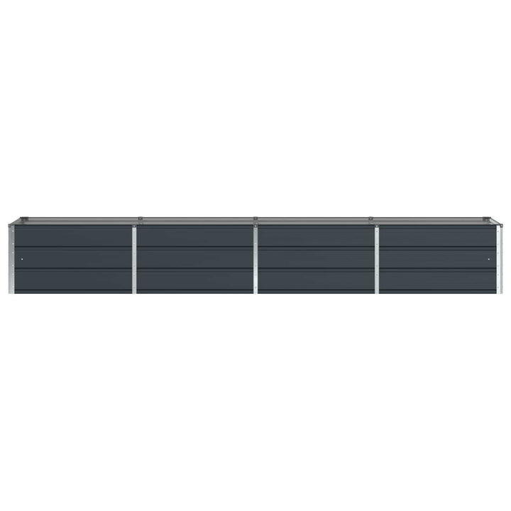 Plantekasse Antracit 320 x 80 x 45 cm Stål