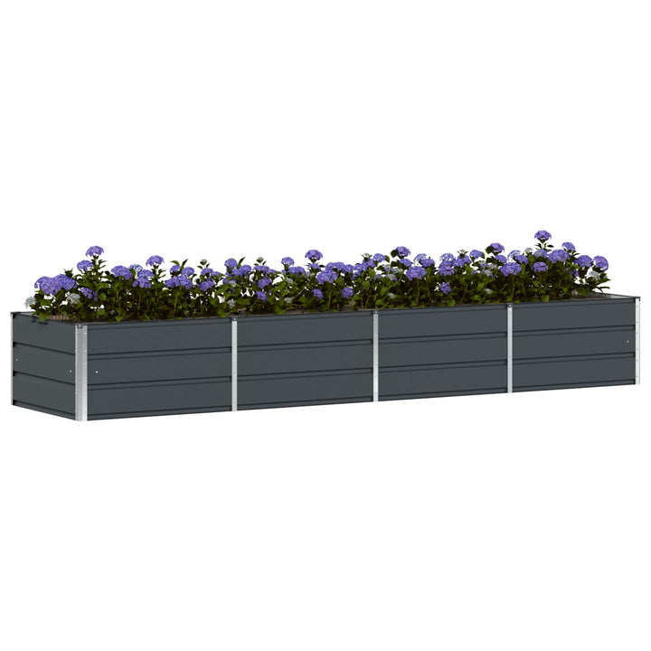 Plantekasse Antracit 320 x 80 x 45 cm Stål