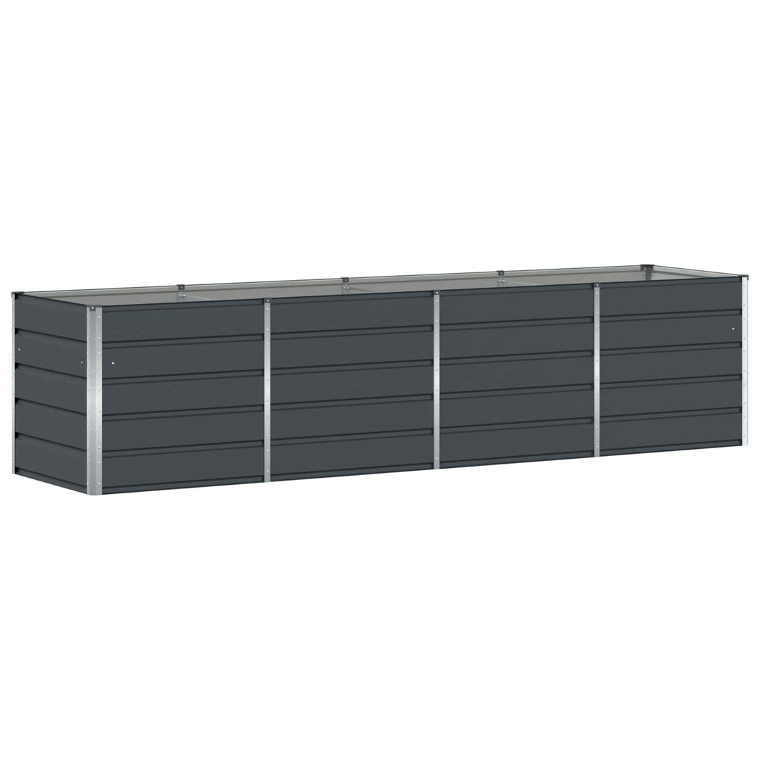 Plantekasse Antracit 320 x 80 x 75 cm Stål