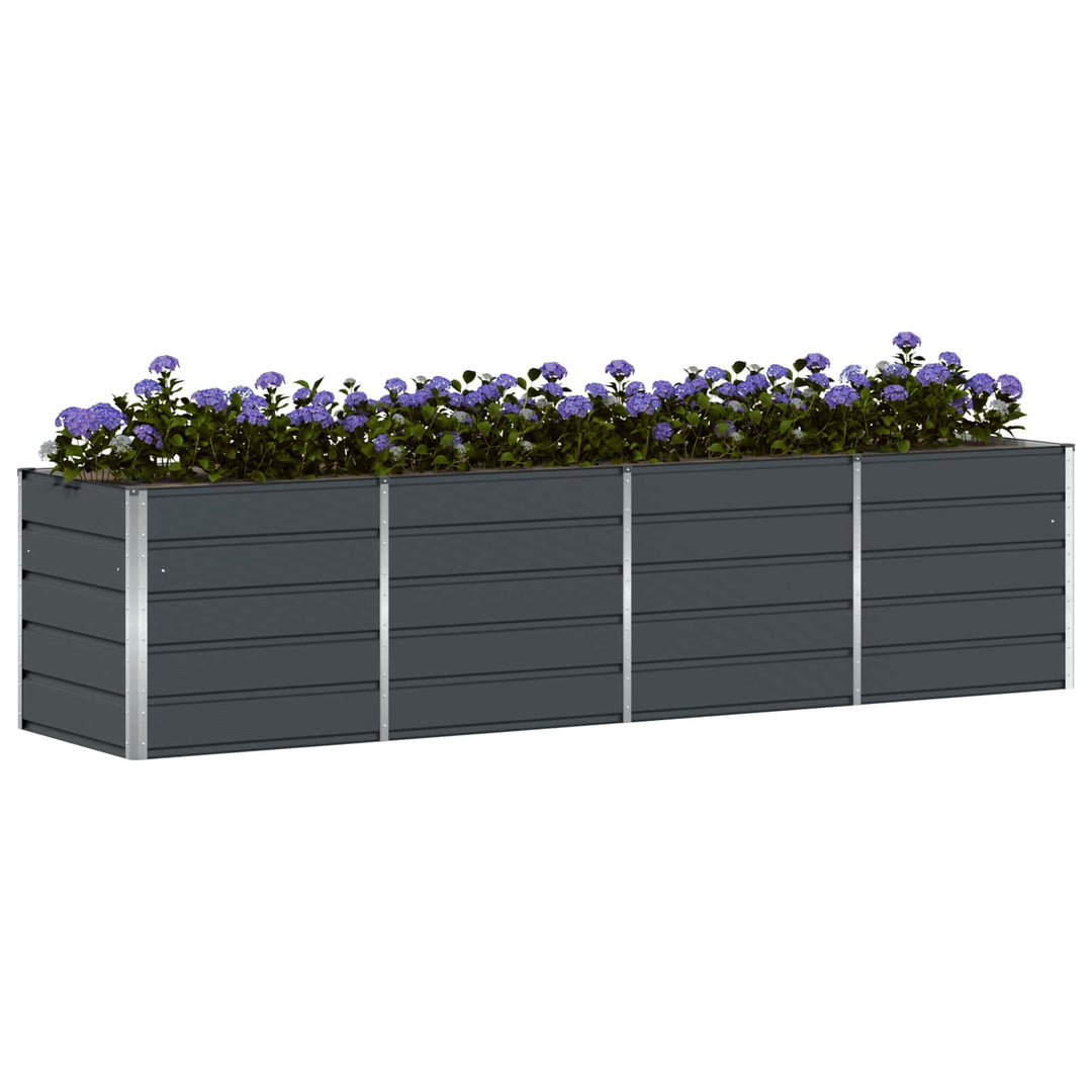 Plantekasse Antracit 320 x 80 x 75 cm Stål