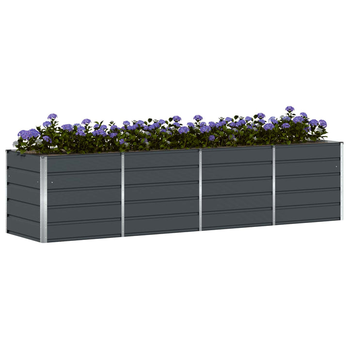 Plantekasse Antracit 320 x 80 x 75 cm Stål