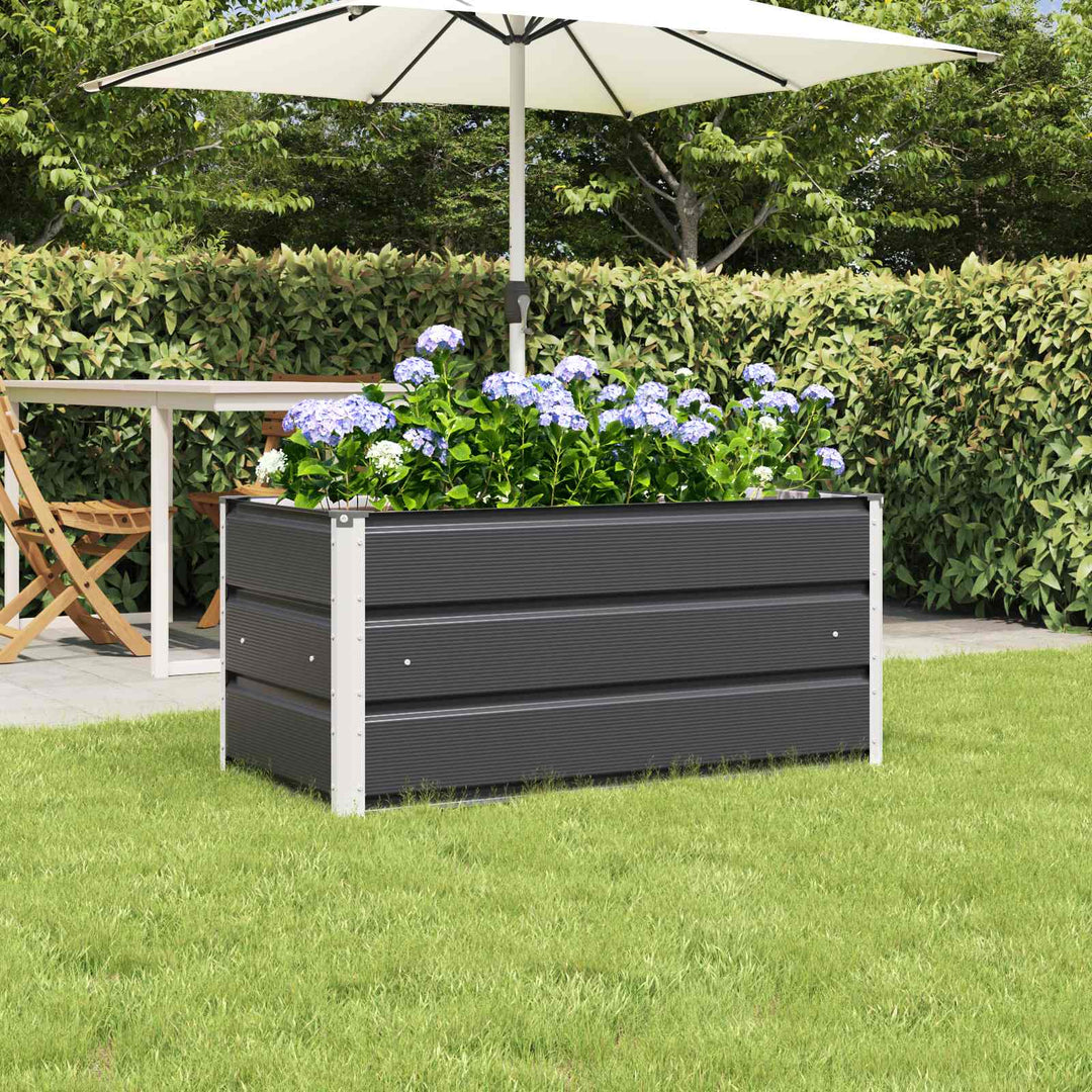 Plantekasse Antracit 100 x 50 x 45 cm Galvaniseret stål