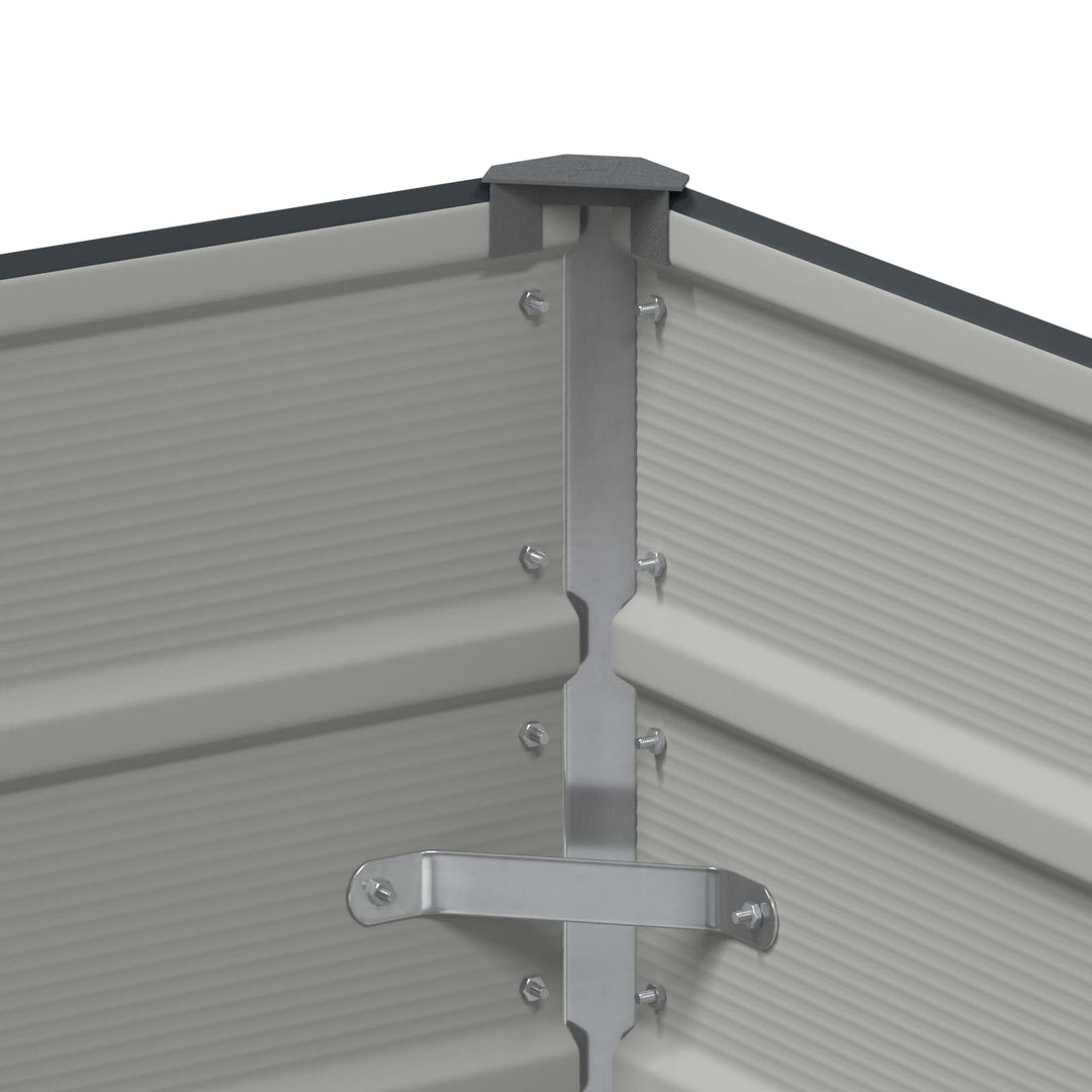 Plantekasse Antracit 100 x 50 x 75 cm Galvaniseret stål