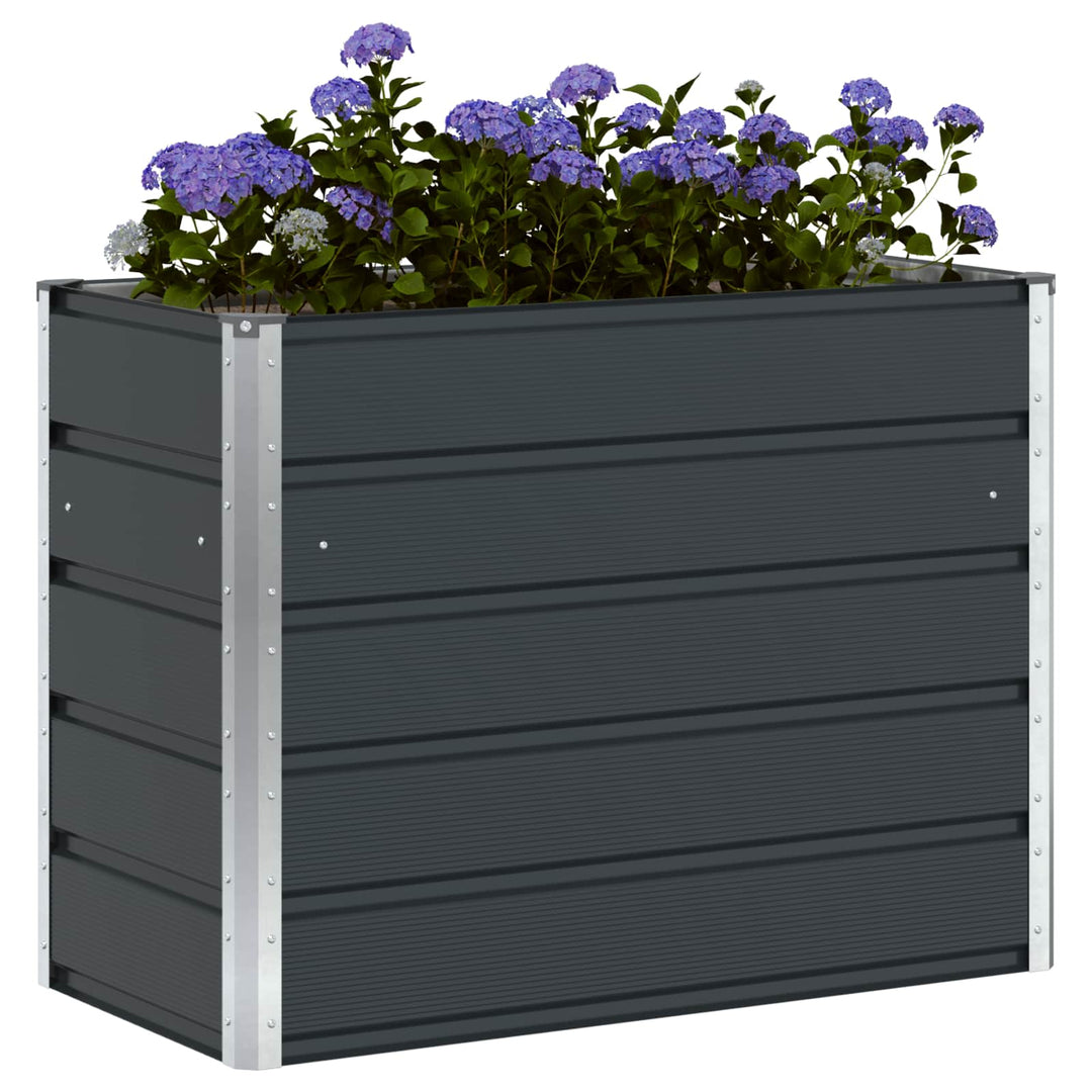 Plantekasse Antracit 100 x 50 x 75 cm Galvaniseret stål