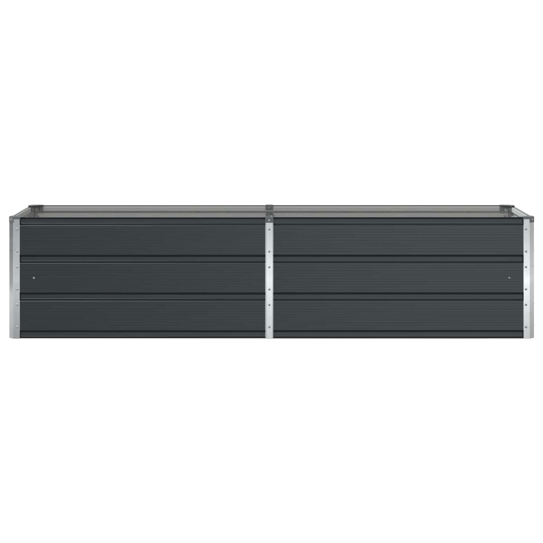 Plantekasse Antracit 195 x 50 x 45 cm Galvaniseret stål