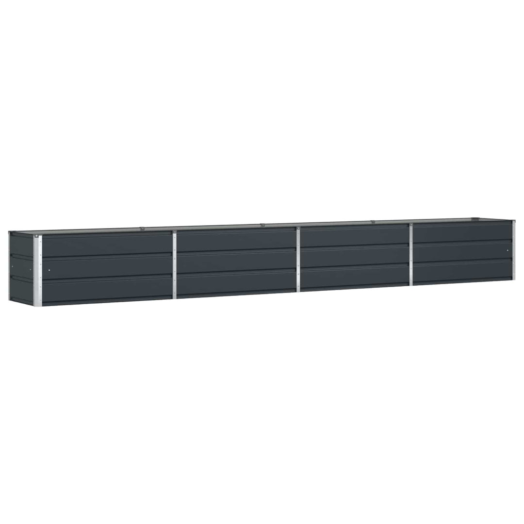 Plantekasse Antracit 385 x 50 x 45 cm Galvaniseret stål