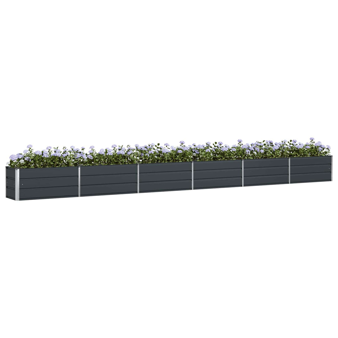 Plantekasse Antracit 580 x 50 x 45 cm Galvaniseret stål