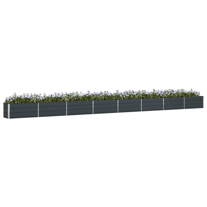 Plantekasse Antracit 770 x 50 x 45 cm Galvaniseret stål