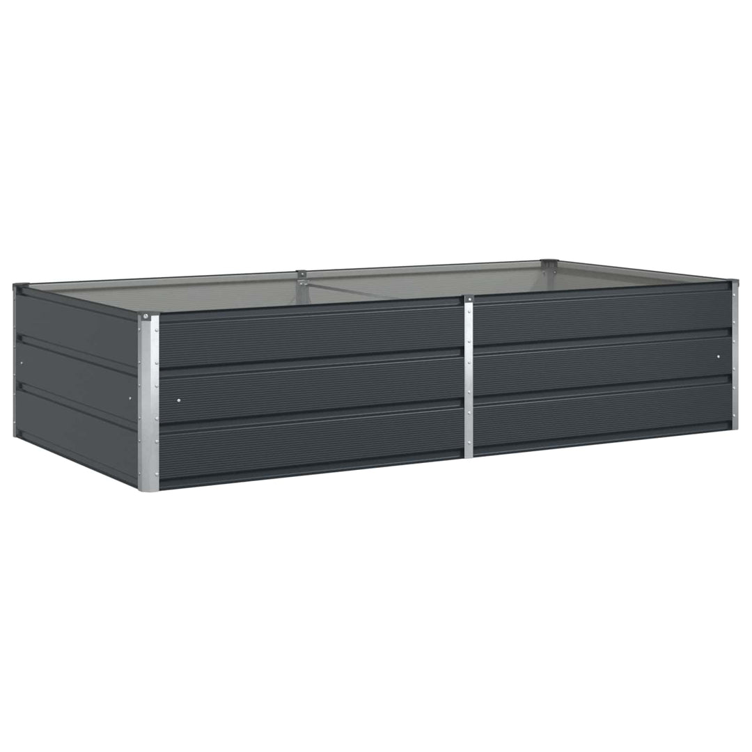 Plantekasse Antracit 195 x 100 x 45 cm Galvaniseret stål