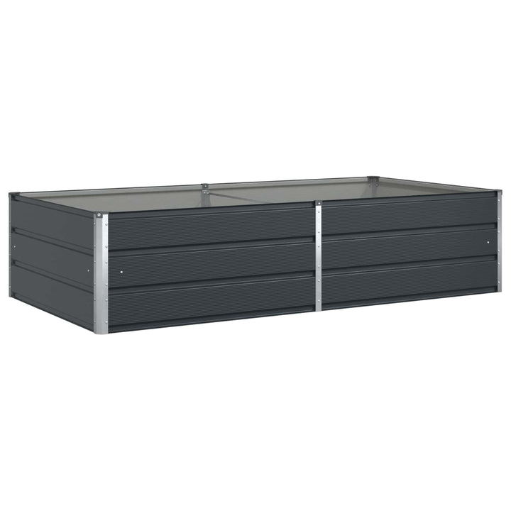 Plantekasse Antracit 195 x 100 x 45 cm Galvaniseret stål