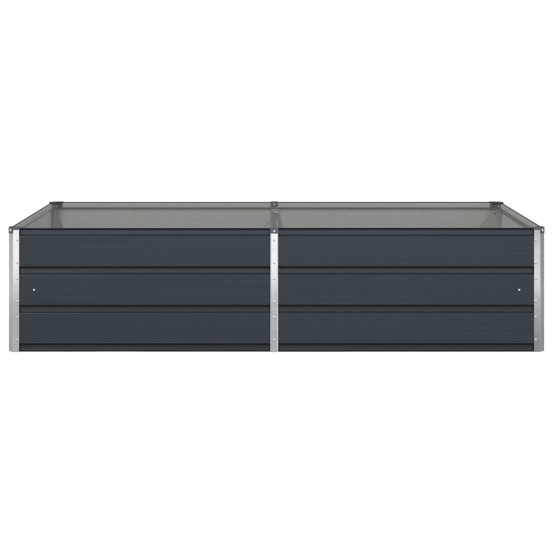Plantekasse Antracit 195 x 100 x 45 cm Galvaniseret stål