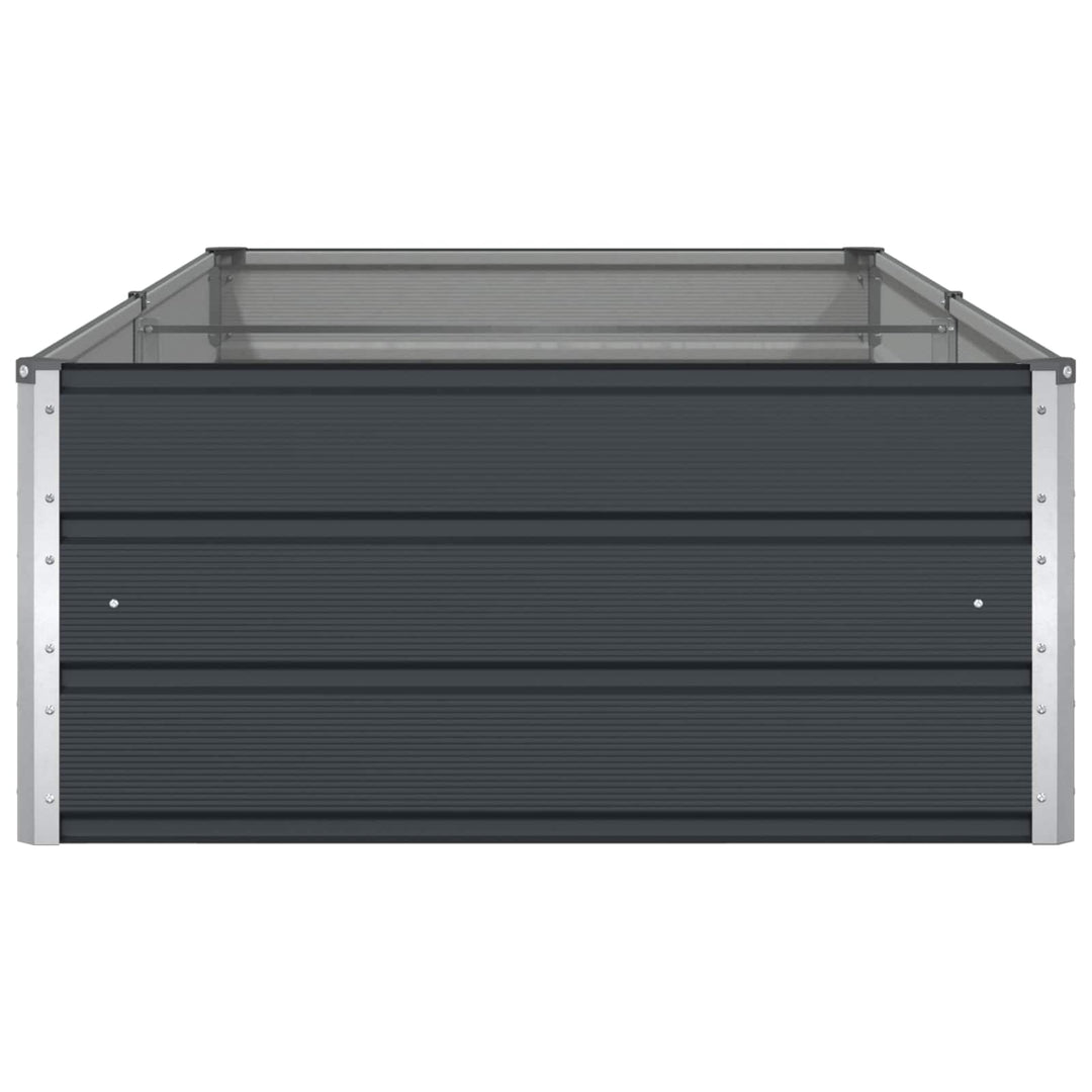 Plantekasse Antracit 195 x 100 x 45 cm Galvaniseret stål