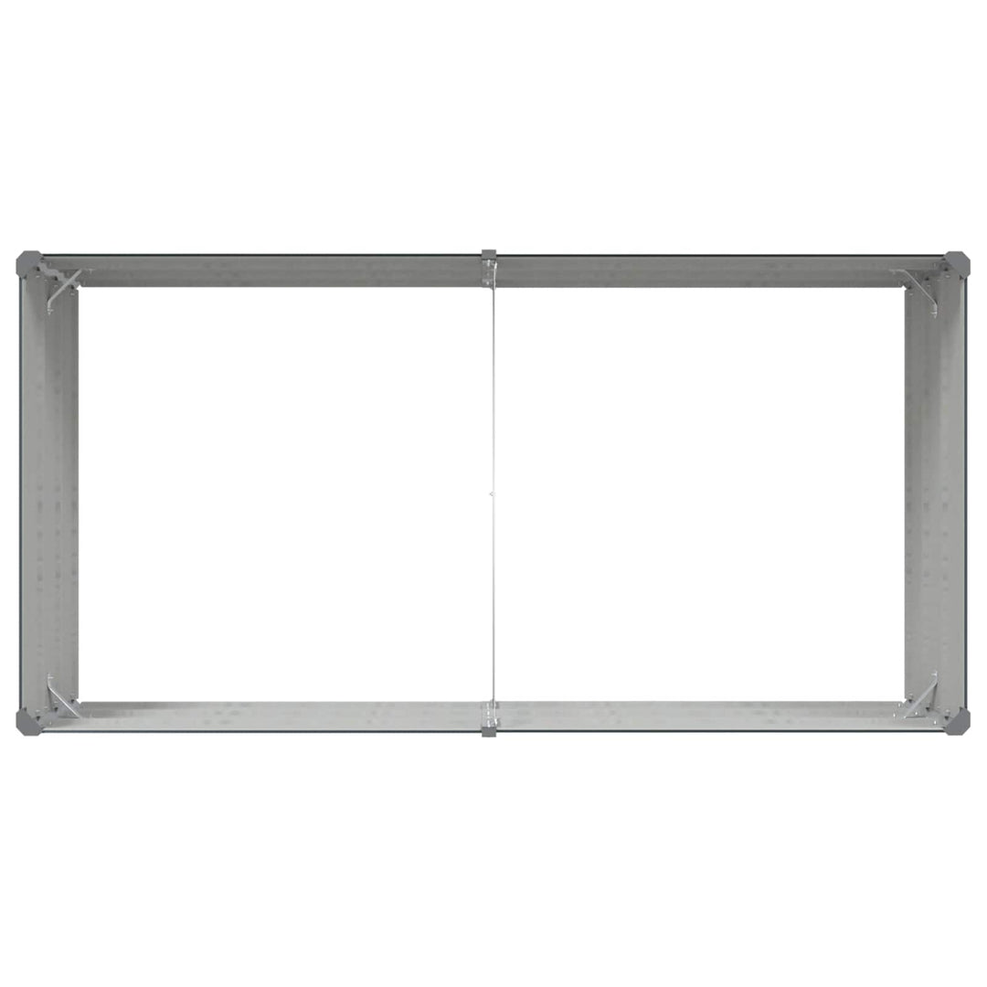 Plantekasse Antracit 195 x 100 x 45 cm Galvaniseret stål