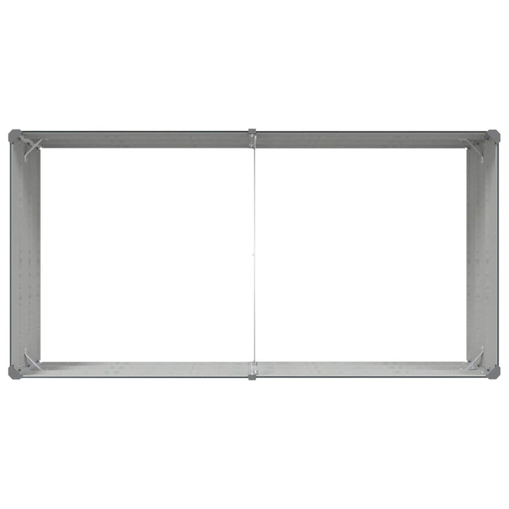 Plantekasse Antracit 195 x 100 x 45 cm Galvaniseret stål