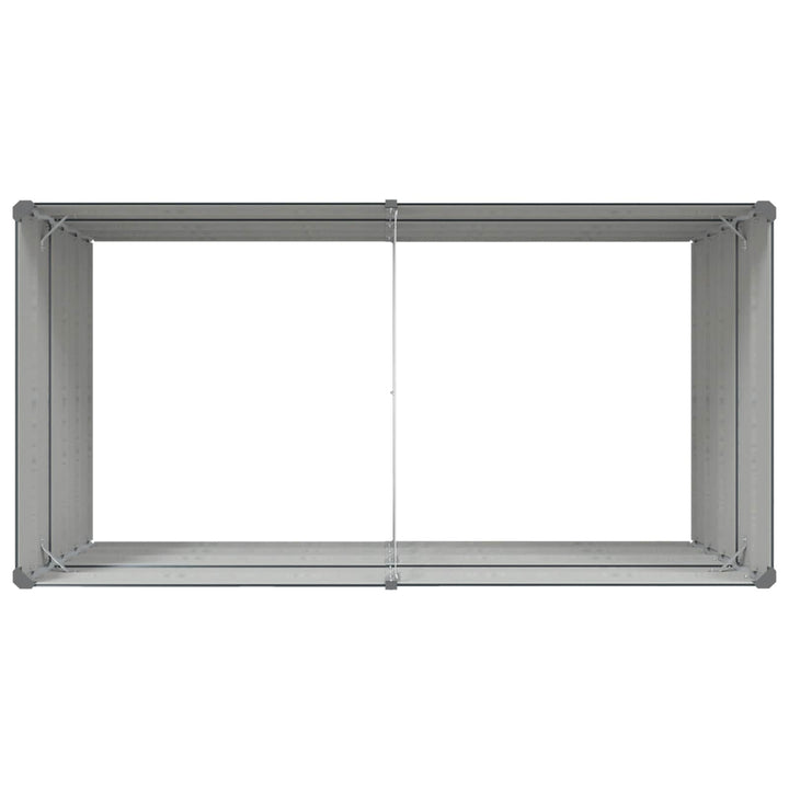Plantekasse Antracit 195 x 100 x 75 cm Galvaniseret stål