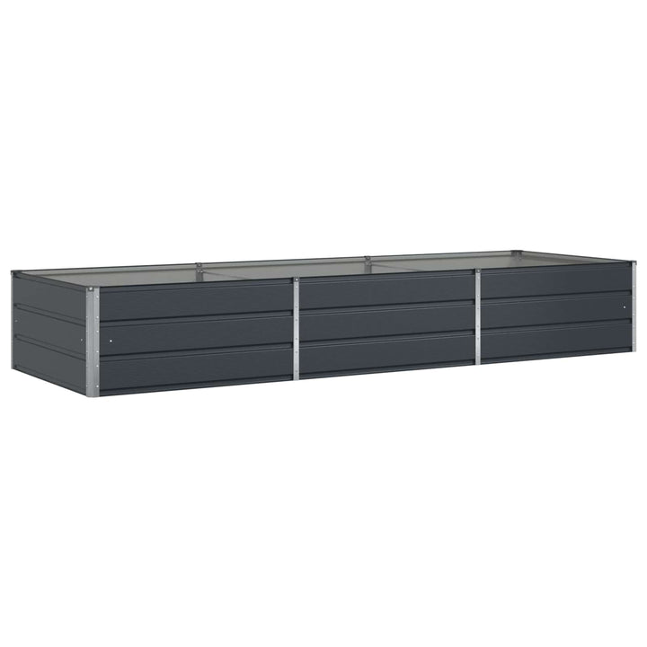 Plantekasse Antracit 290 x 100 x 45 cm Galvaniseret stål