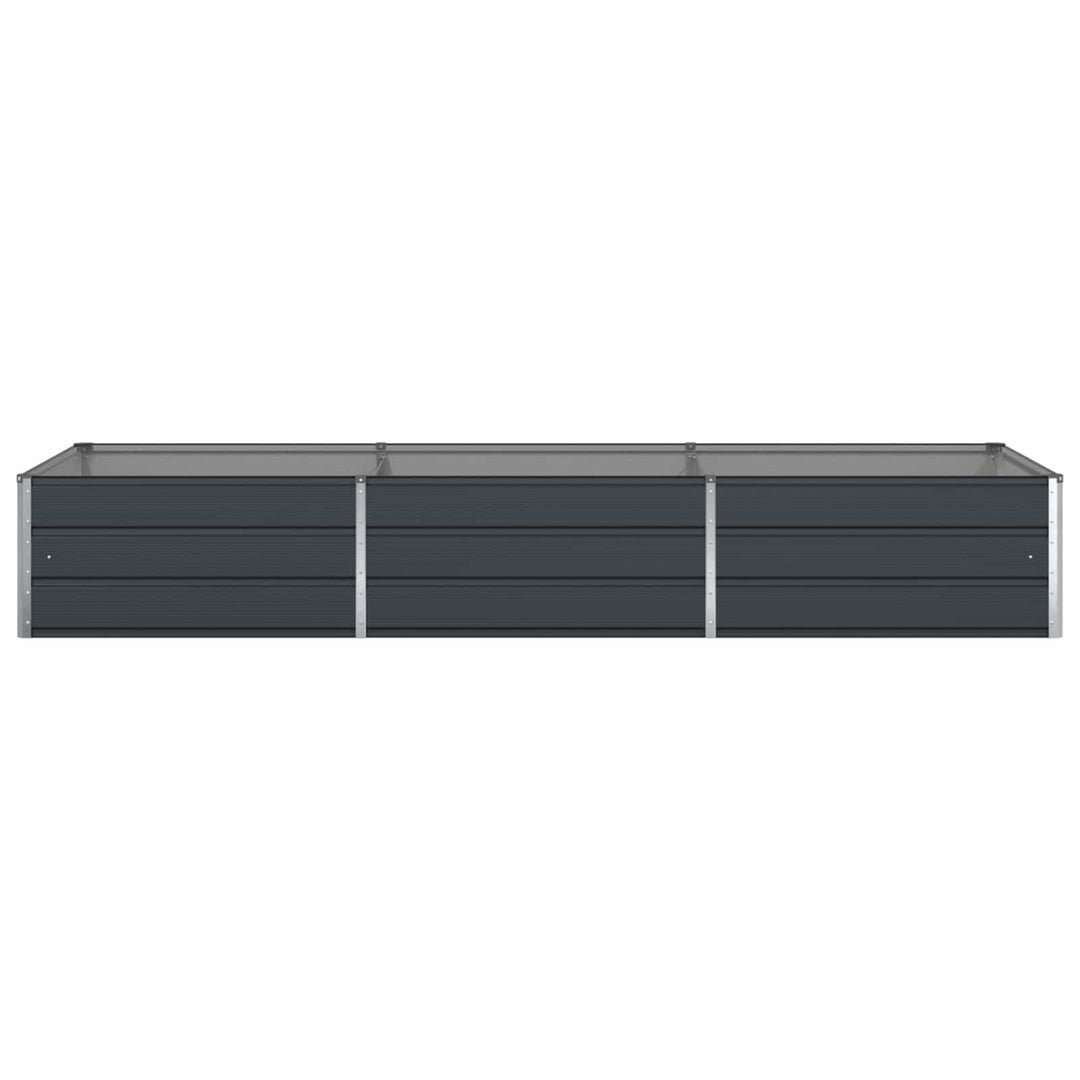 Plantekasse Antracit 290 x 100 x 45 cm Galvaniseret stål