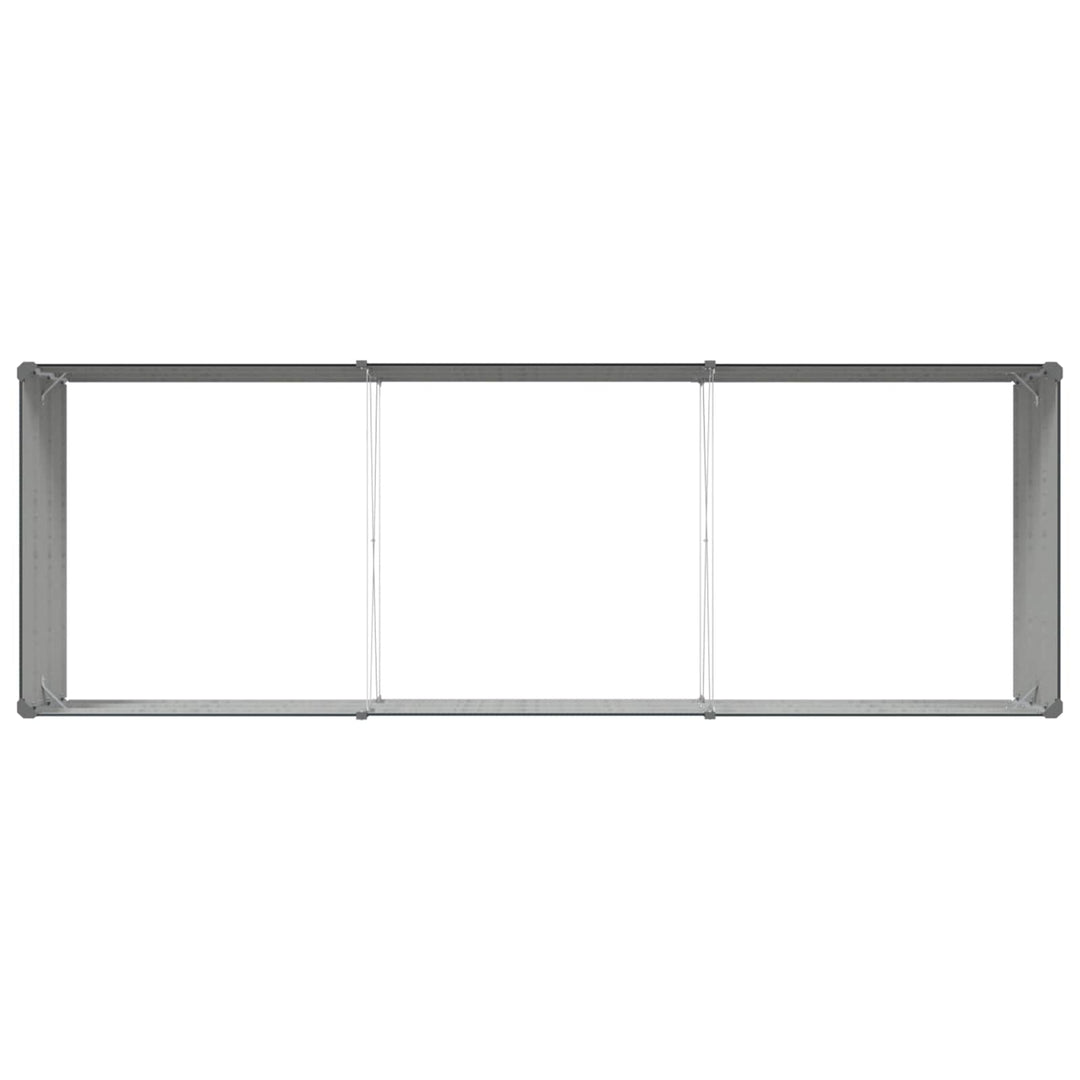Plantekasse Antracit 290 x 100 x 45 cm Galvaniseret stål