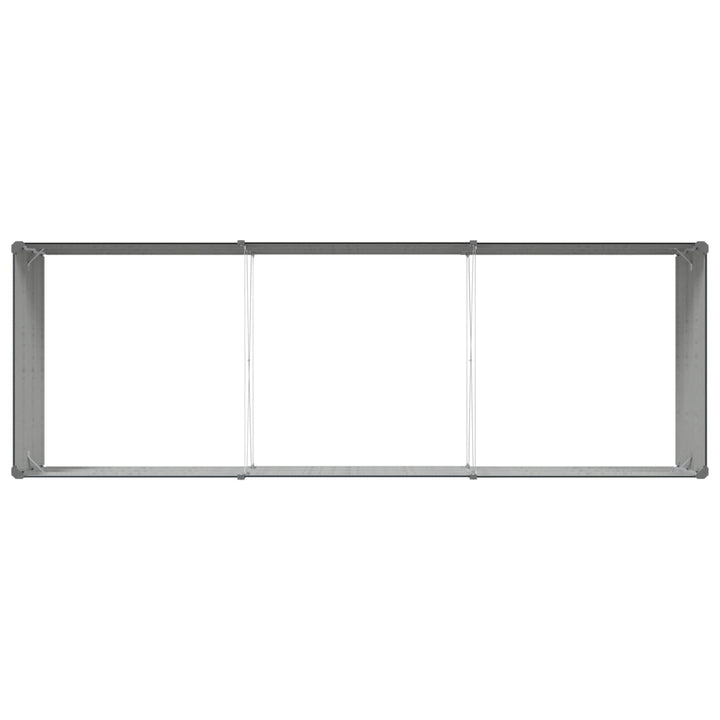 Plantekasse Antracit 290 x 100 x 45 cm Galvaniseret stål