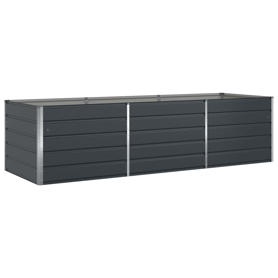 Plantekasse Antracit 290 x 100 x 75 cm Galvaniseret stål