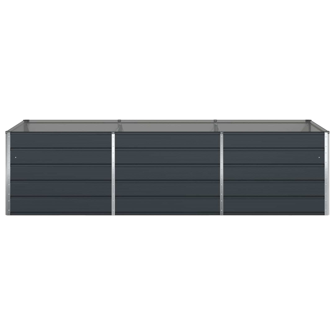Plantekasse Antracit 290 x 100 x 75 cm Galvaniseret stål