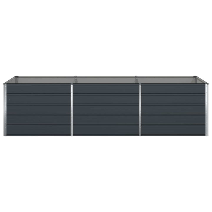 Plantekasse Antracit 290 x 100 x 75 cm Galvaniseret stål