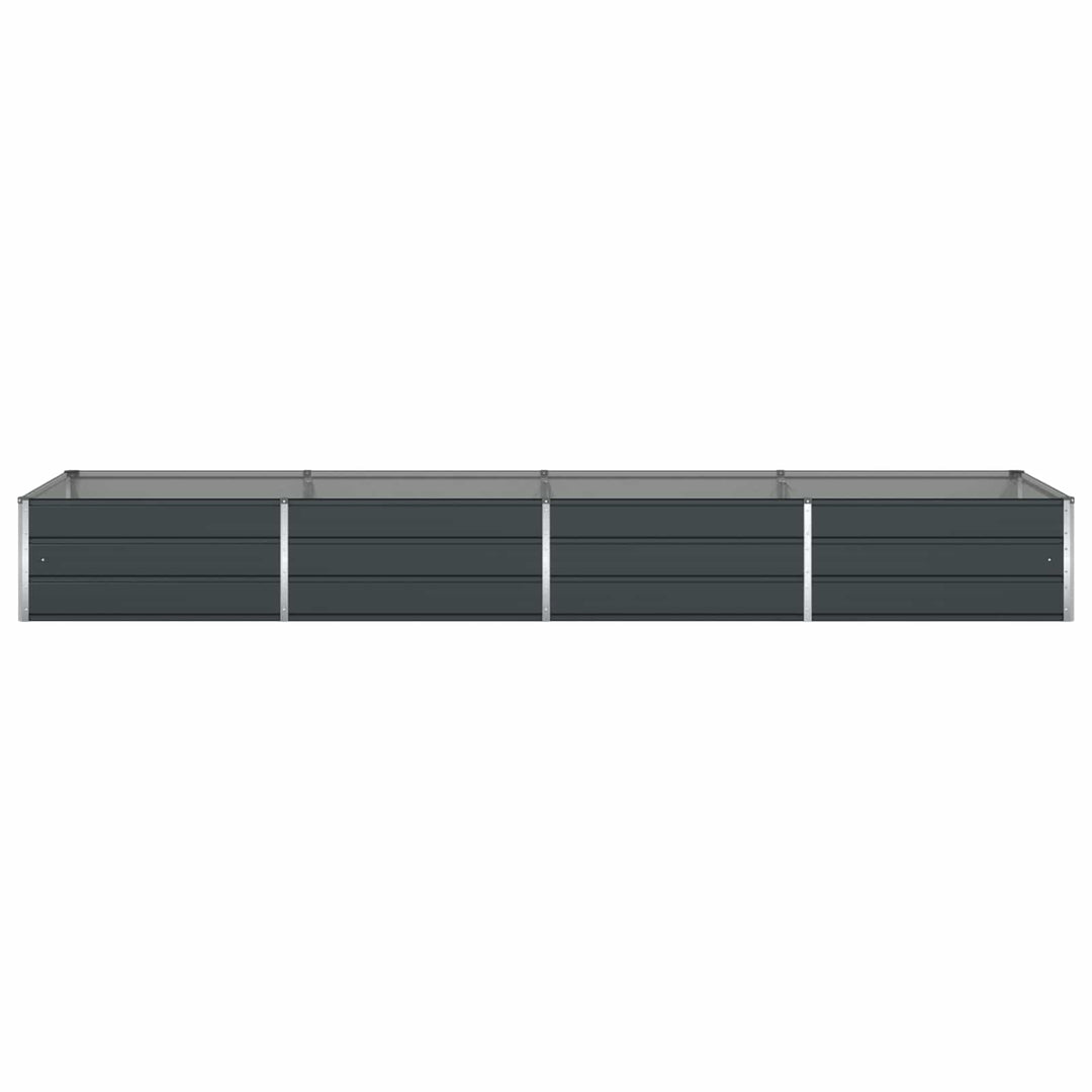 Plantekasse Antracit 385 x 100 x 45 cm Galvaniseret stål