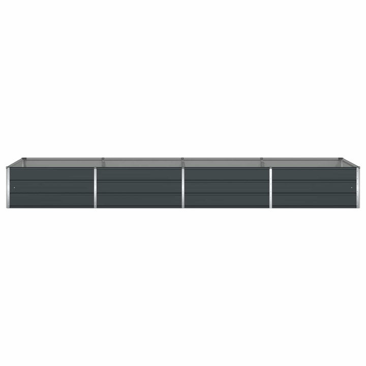 Plantekasse Antracit 385 x 100 x 45 cm Galvaniseret stål
