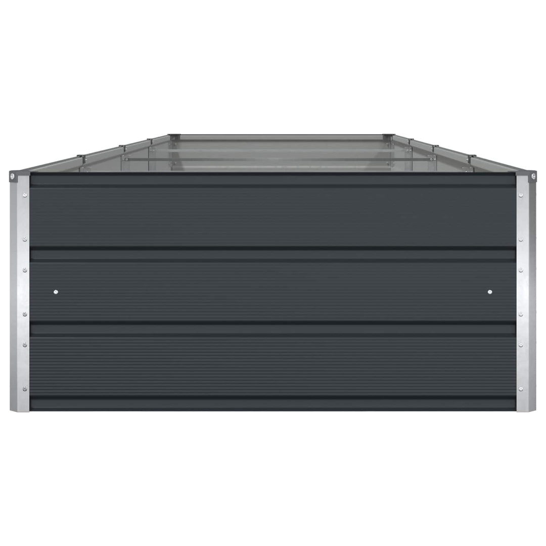 Plantekasse Antracit 385 x 100 x 45 cm Galvaniseret stål